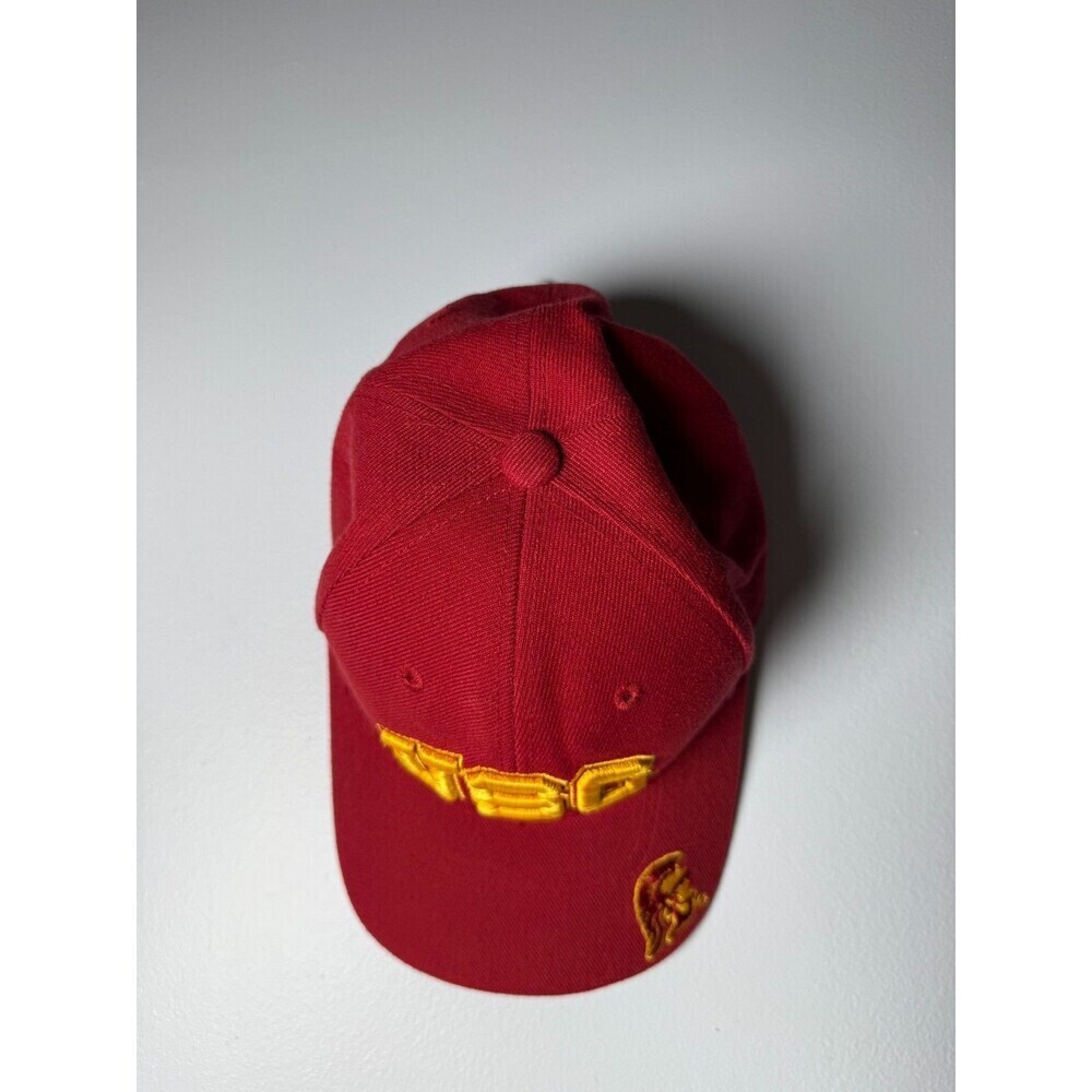 USC Trojans Red Gold Embroidered Fitted Officially Licensed Hat Size 7 Inches - Picture 6 of 10